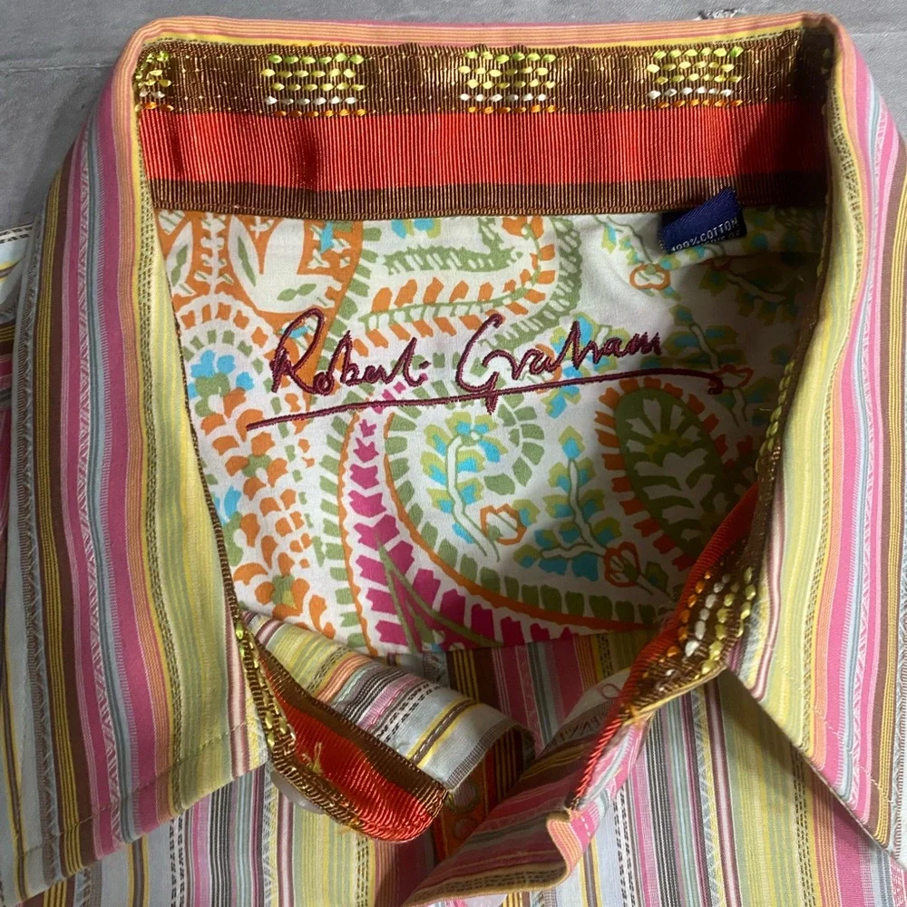 Robert Graham button down long sleeve shirt - Picture 3 of 9